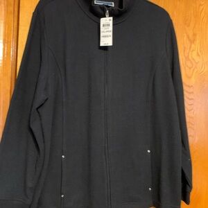 Black Zip-Up Jacket excellent quality new